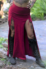 Priestess Skirt - Crimson Red