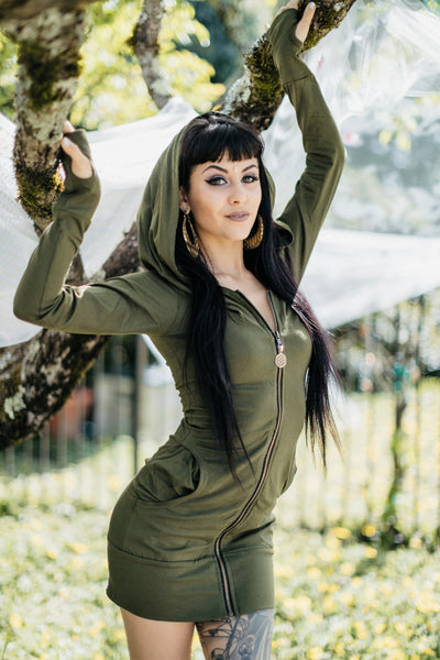 Aiwa Cozy Hoodie - Olive Green