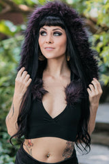 Wal Fur Lined Hooded Top