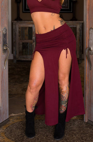 Priestess Skirt - Maroon