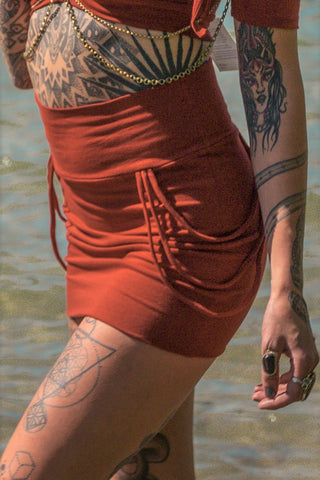 Tube Skirt - Rust Orange